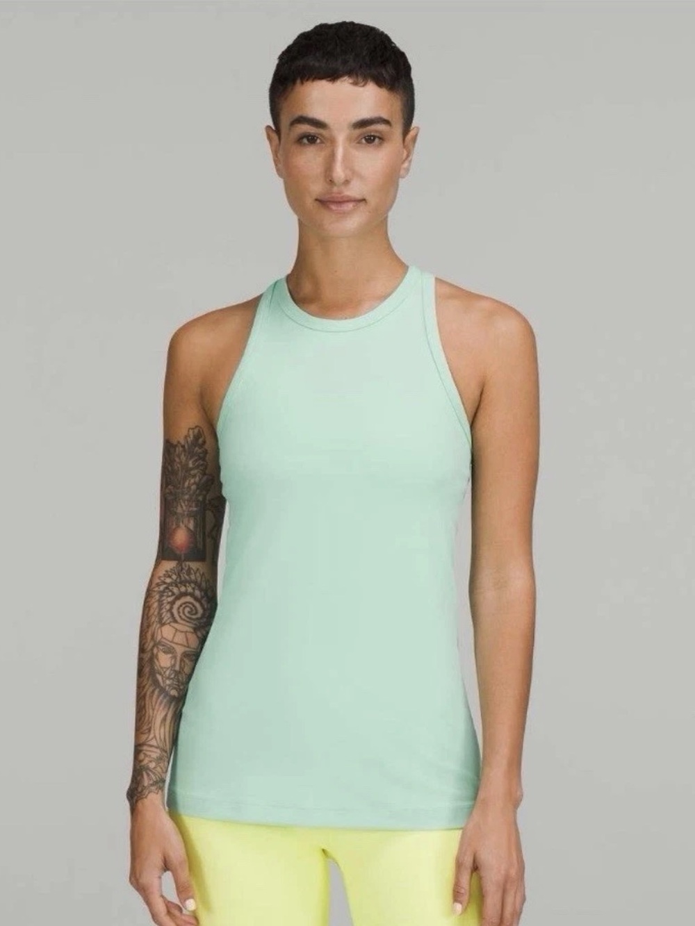 Lululemon Align Hip-Length Racerback Tank Top Wild Mint Green Size 6 WORN ONCE